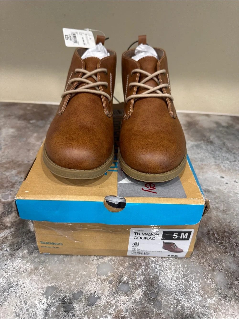 Mason Cognac Kids' Chukka Boots - Classic Lace-Up